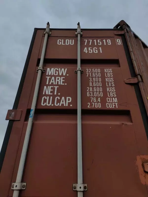 Контейнер 40HQ CW1 — GLDU7715199