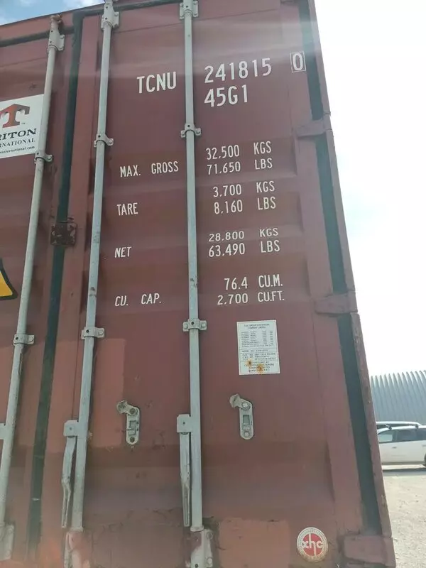Контейнер 40HC IICL — TCNU2418150