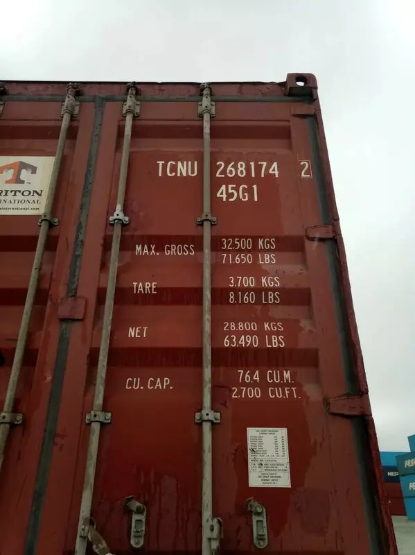 Контейнер 40HC IICL — TCNU2681742