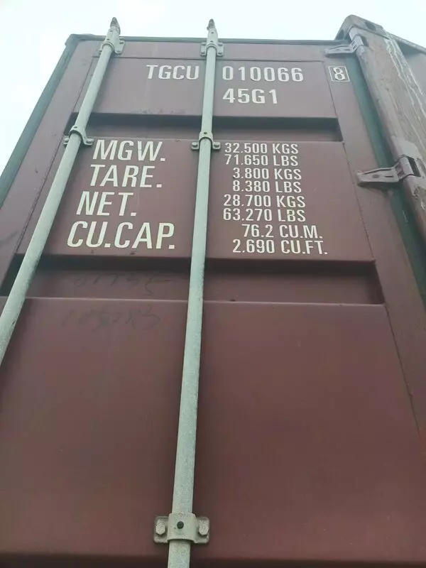 Контейнер 40HC CW — TGCU0100668