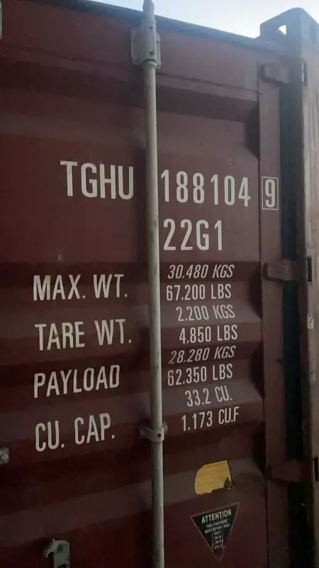 Контейнер 20GP CW — TGHU1881049